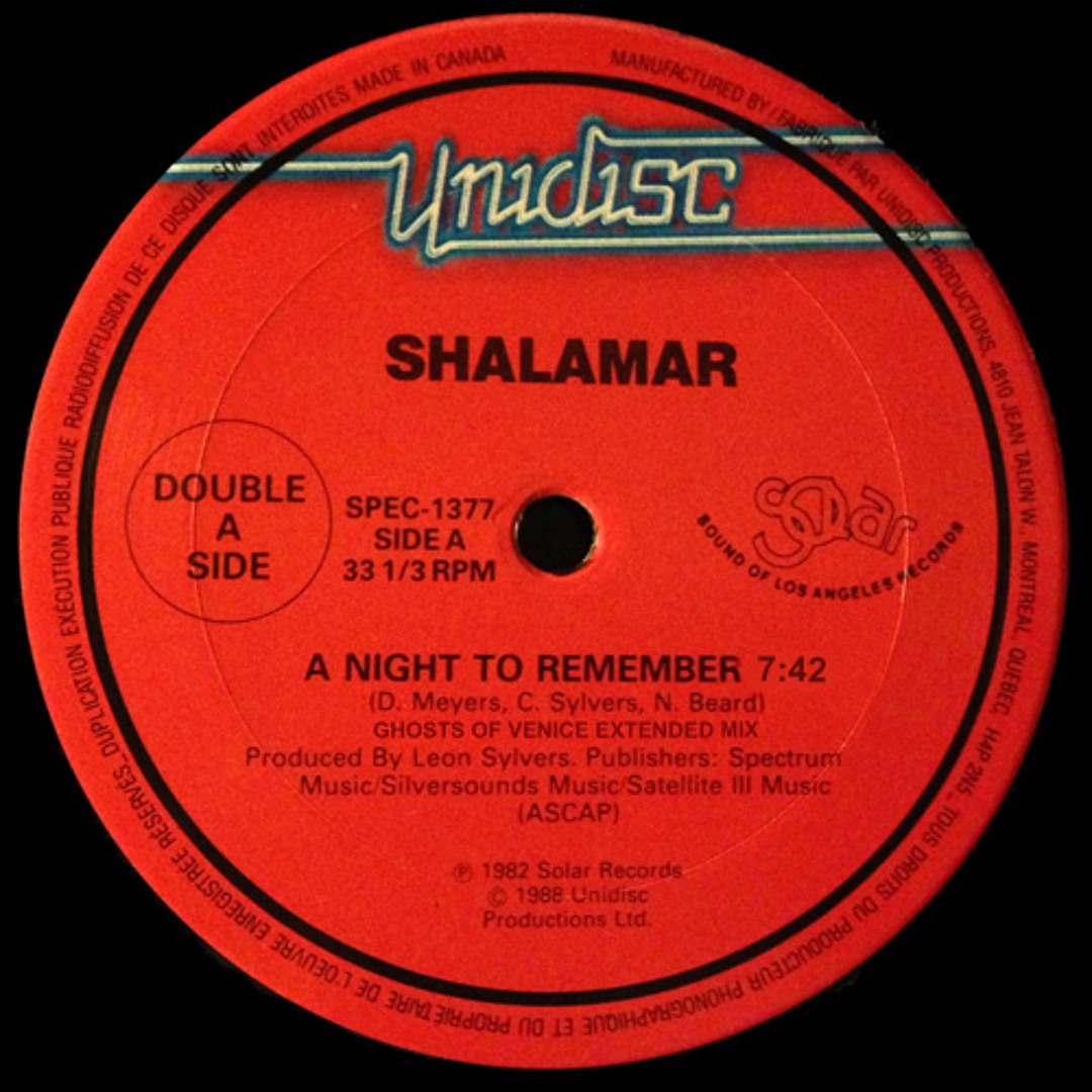 Stream Shalamar - A Night To Remember (Ghosts Of Venice Extended