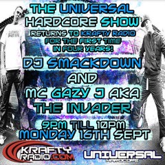 DJ SMACKDOWN & MC GAZY J LIVE ON KRAFTY RADIO 16/9/13
