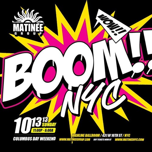 CINDEL- BOOM NYC (Dj Cindel's Matinee NYC Teaser Mix)