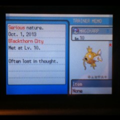 Got a Shiny Magikarp?? (Lots of god-awful humming, sorry)