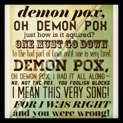 Will Herondale Demon Pox Song