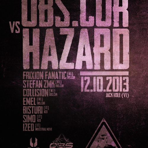 Obs.Cur Vs Hazard Unitz Bisturi 12.10.2013 @ diretta JACK HOLE (IT)