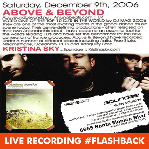 Kristina Sky Live @ Spundae (w/ Above & Beyond) (Circus, Los Angeles CA) [12-09-06]