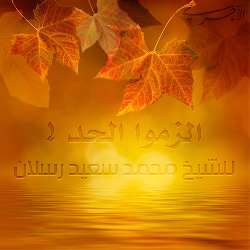 الزموا الحد ! - الشيخ محمد سعيد رسلان