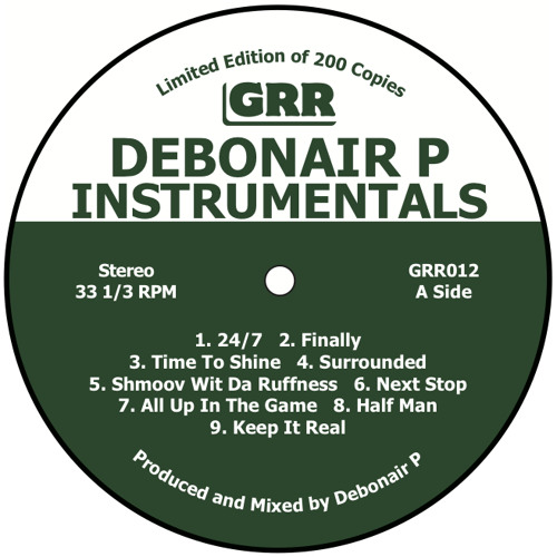 Debonair P - Instrumentals LP (Snippets)