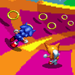 Sonic 2 - Emerald Hill Zone Cover (8-bit)