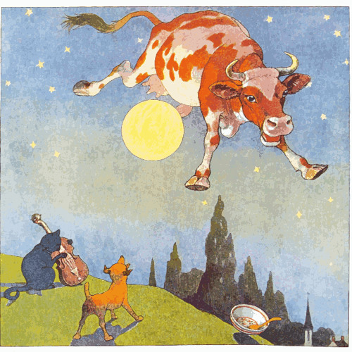 Seven Cows Jumping Over The Moon