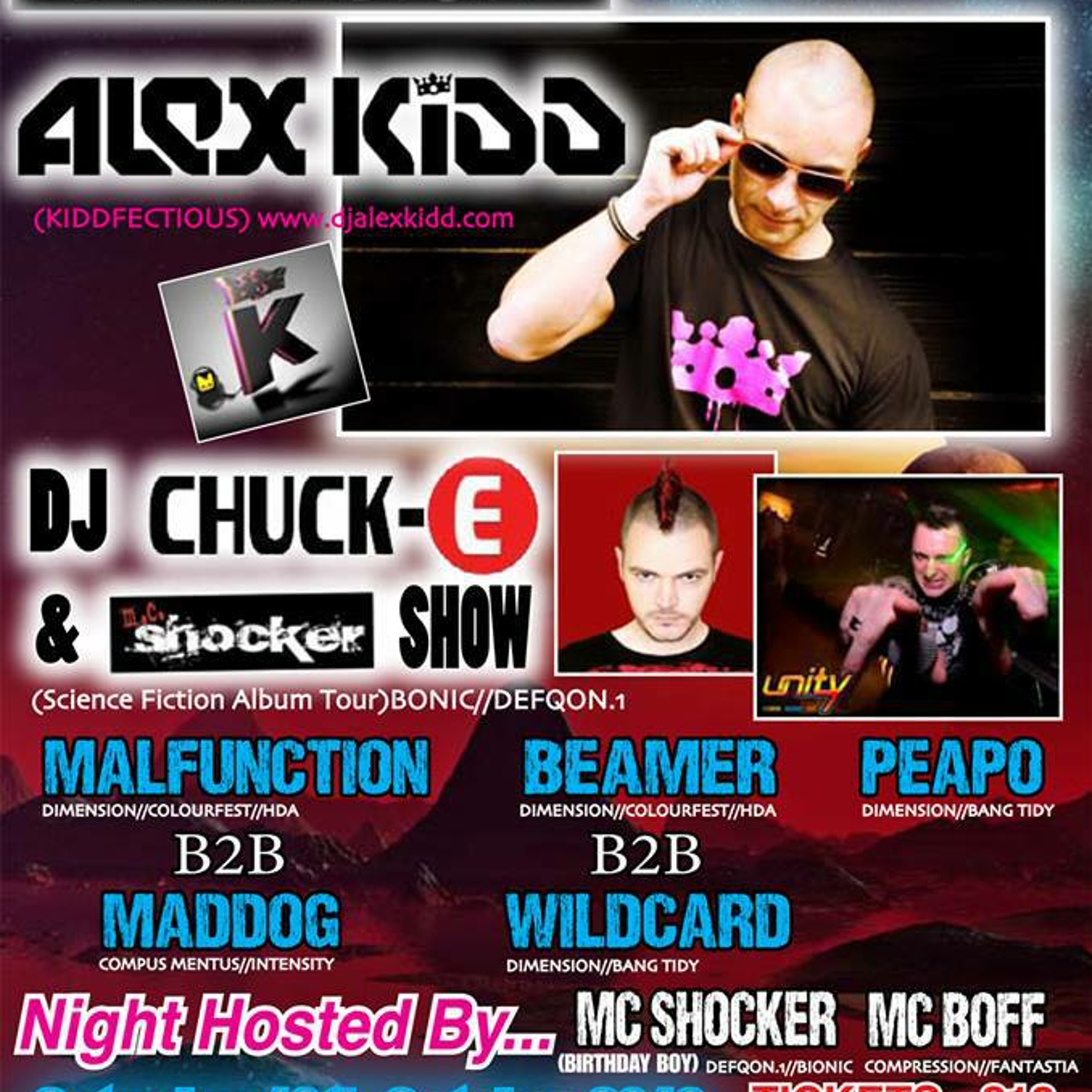 DJ Chuck-E & Shocker show Live @ Dimension, Buckie, Scotland 19/10/13 episode artwork