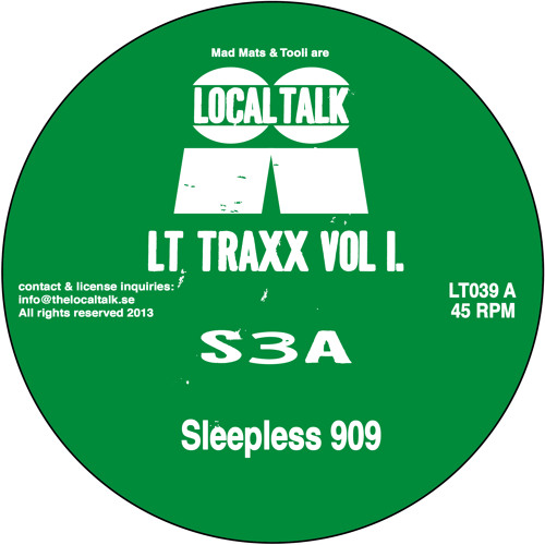 S3A - Sleepless 909 (LT039, Side A) (Snippet)