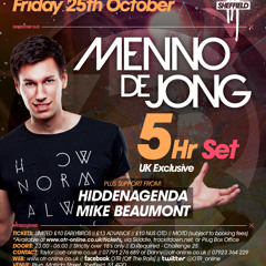 LIVE @ OTR presents Menno de Jong (5 Hour Set) - WARM UP - 25.10.13