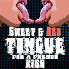 Sweet and red tongue for a french kiss