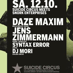 Jens Zimmermann & Syntax Error b2b at Snork Night at Suicide Circus Berlin
