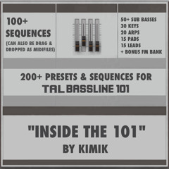 Kimik TAL-101 - 25xTechno And Tech-House Sequences (Preset Bank Demo)