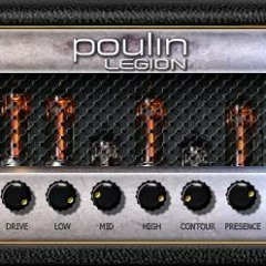 Poulin Legion virtual high gain amp - Metal tone test (free vst plugin)