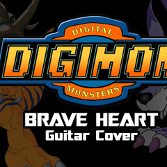 Digimon - Brave Heart (Tema digievolução) guitar cover by VideoGameCovers