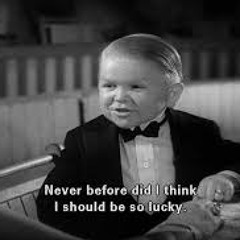 Never before did I think I should be so lucky