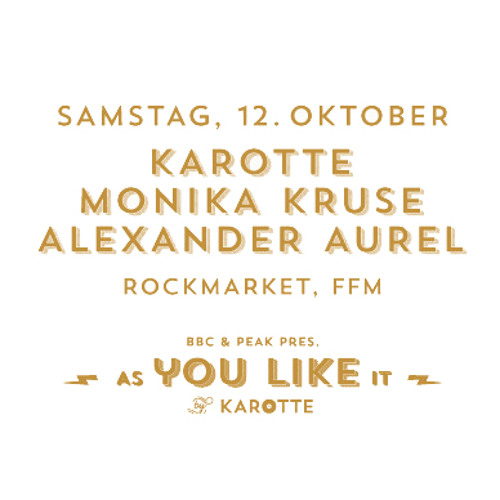Monika Kruse + Alexander Aurel B2B @ As You Like It, Frankfurt - 12.10.2013