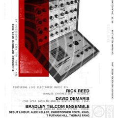 Bradley Telcom Ensemble - live at Tiny Park Gallery - 2013.1031