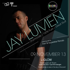Jay Lumen live at Club Glow Bangkok Thailand 09 november 2013