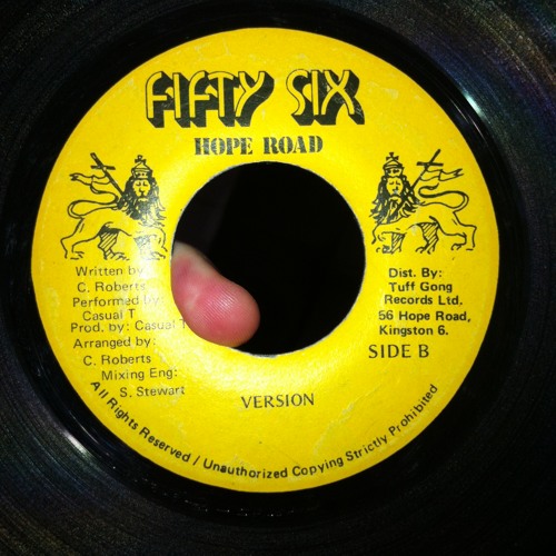 CASUAL T - Hands Off (Instru) [56 Hope Road Rec] 198! 7''