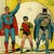 Artwork for Superman meets Batman on the 1940's radio show (PLEASE READ INFO)