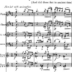And did those feet in ancient times - H. H. Parry - played with Logic Pro