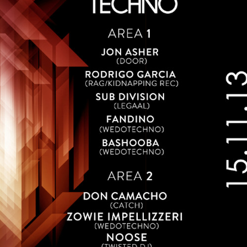Sub Division - We Do Techno, Pand 14 - 11 - 2013