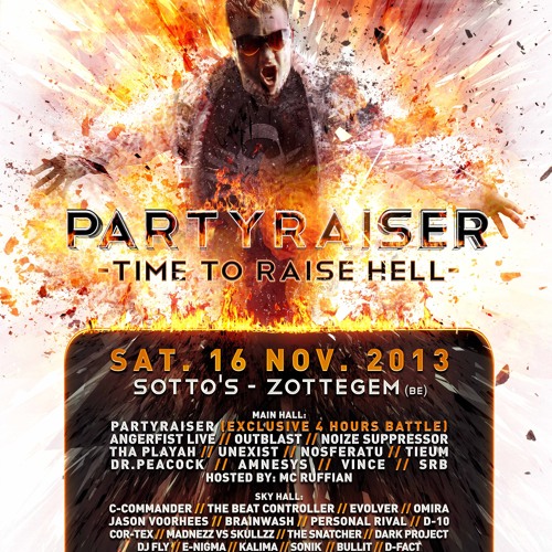 C-Commander vs Evolver @ Partyraiser - Time To Raise Hell 16/11/2013 (Poor quality)