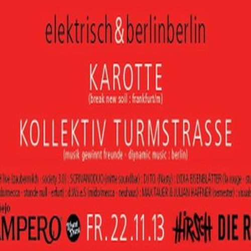 Elektrisch Afterhour DJ Karotte @ Makrobe Saturday 7am (Nov 2013)