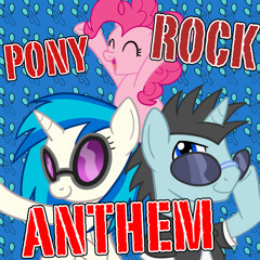 Pony Rock Anthem -Neon Lights, Vinyl Scratch, and Pinkie