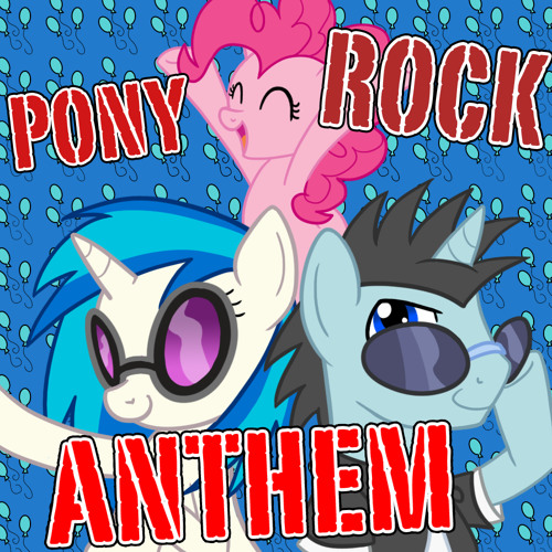 Pony Rock Anthem -Neon Lights, Vinyl Scratch, and Pinkie