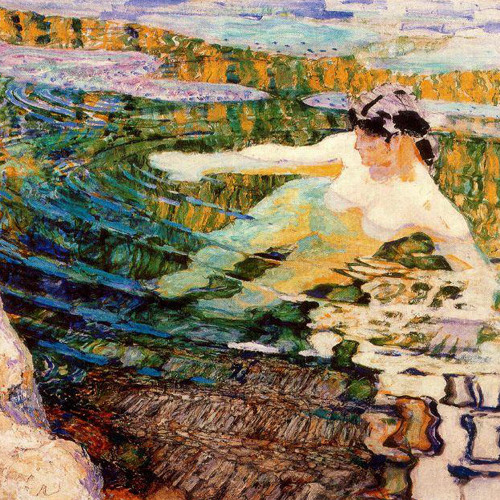 Elle, défunte nue en le miroir