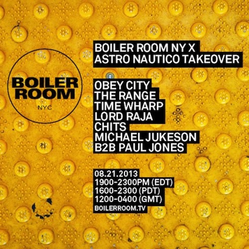 Chits Boiler Room NYC Live Set