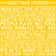 Duct Tape Lipstick