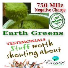 Testimonial Tuesday Hangout - Essante Organics Earth Greens RAW, 750 MHz Negative Charge, Alkalizing