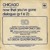 Artwork for CHICAGO - Now That You've Gone
