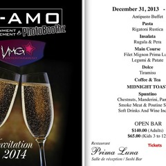 New Years Eve 2014 @ Prima Luna