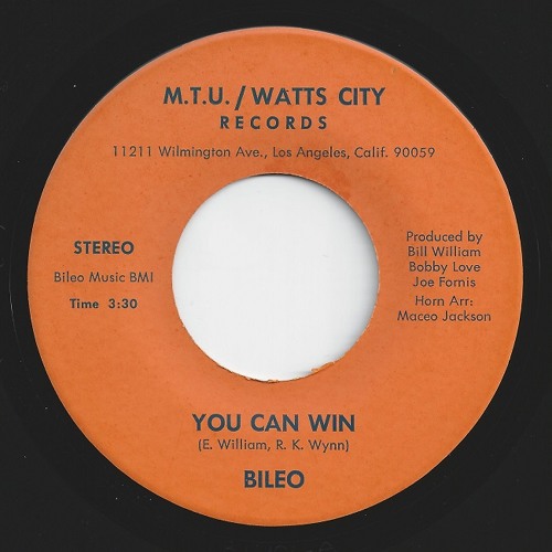 Bileo - You Can Win (M.T.U./Watts City) SALE COPY