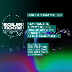 Tommy Kruise Boiler Room Montreal Live Show