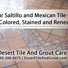 Your Saltillo and Mexican Tile Can Be Colored Stained and Renewed By Desert Tile and Grout Care