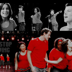 Don't Stop Believing Glee cast ''Rachel & Finn''