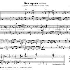 from THE MAGIC BOX: "4 Square" for vibraphone & marimba