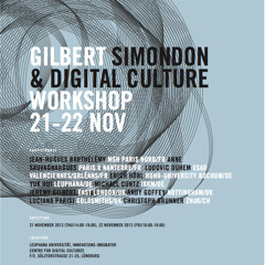 SIMONDON Intro 21.XI.2013