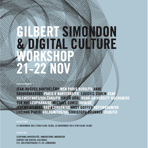 SIMONDON Intro 21.XI.2013
