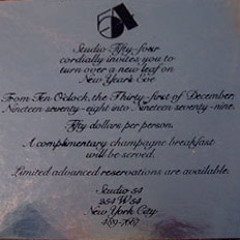 Studio 54 New Year´s Eve 1978/1979 - Dj Tom Savarese