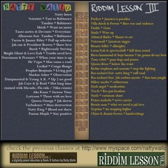 Riddim Lessons Vol 3 (2009)