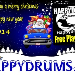 Christmas Rock Song 100 bpm - HAPPYDRUMS FREE PLAY-ALONG