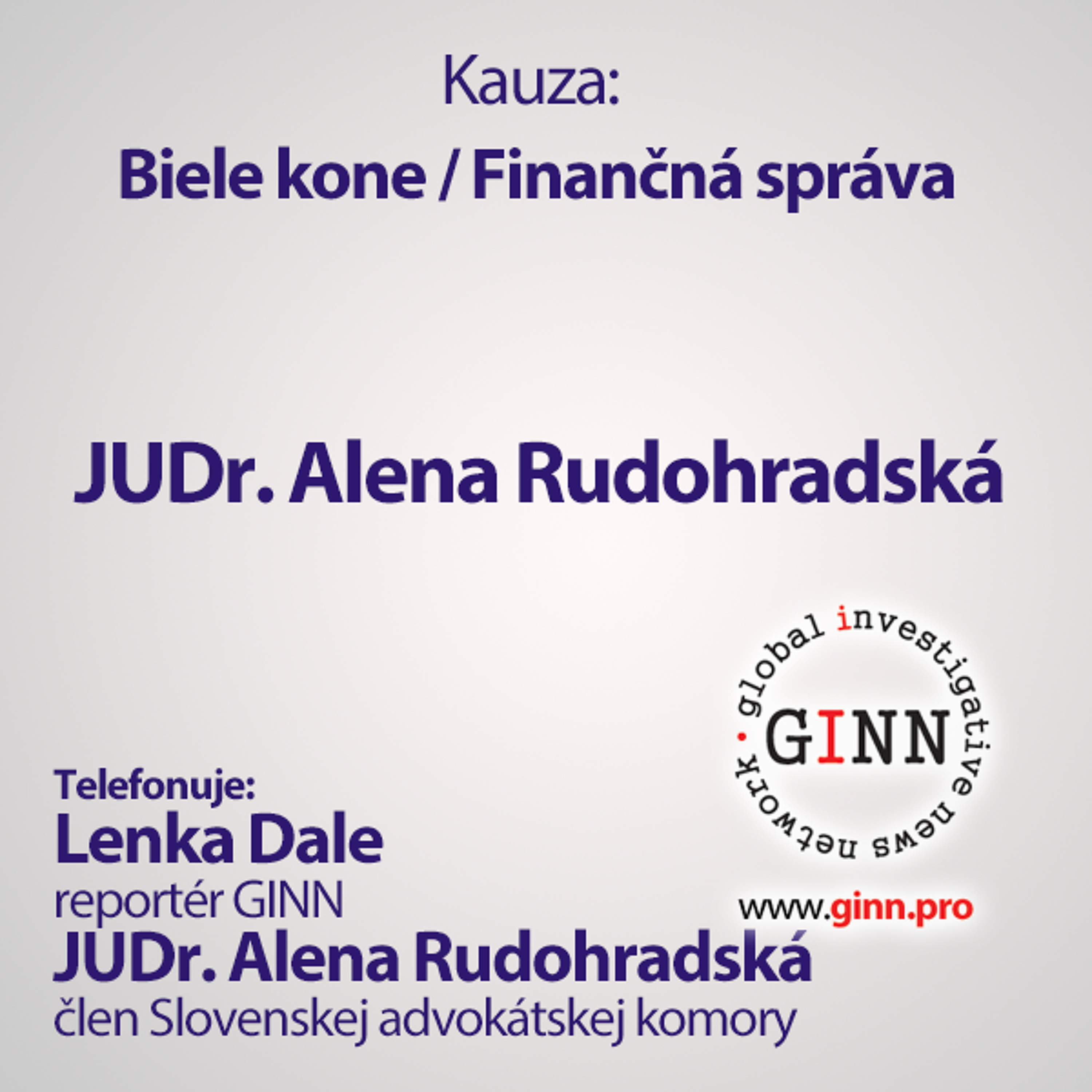 Hovorí Lenka Dale