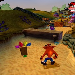 Crash Bandicoot: Warped - Toad Village [8-bit NES Cover]