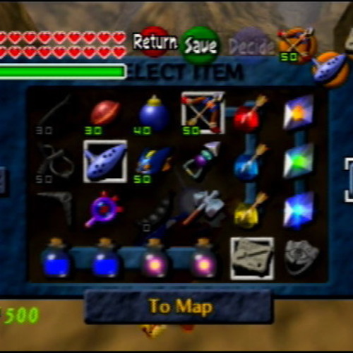 Zelda Menu
